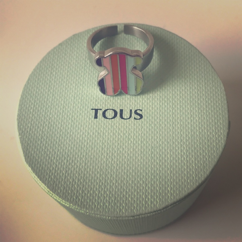Tous Multicolor Ring Silver